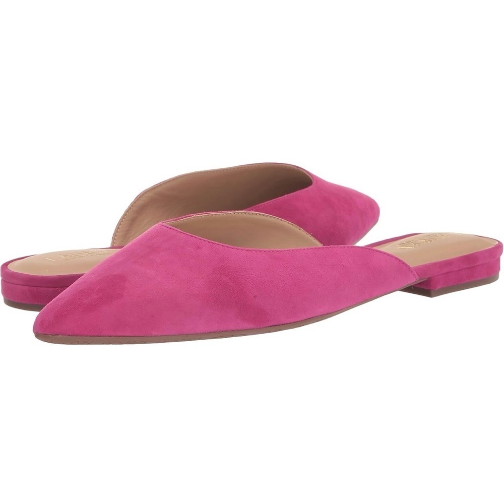 NWOT Ralph Lauren Women's Londyn Pink Suede‎ Mule Ballet - Picture 3 of 8